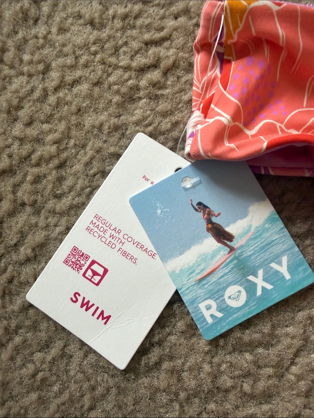Roxy Bell Bottom Blooms High Waisted Bikini Bottom - Picture 4 of 4